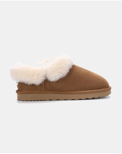 AusWooli Ugg Boots - Coogee Sheepskin Cozy Ankle Slippers