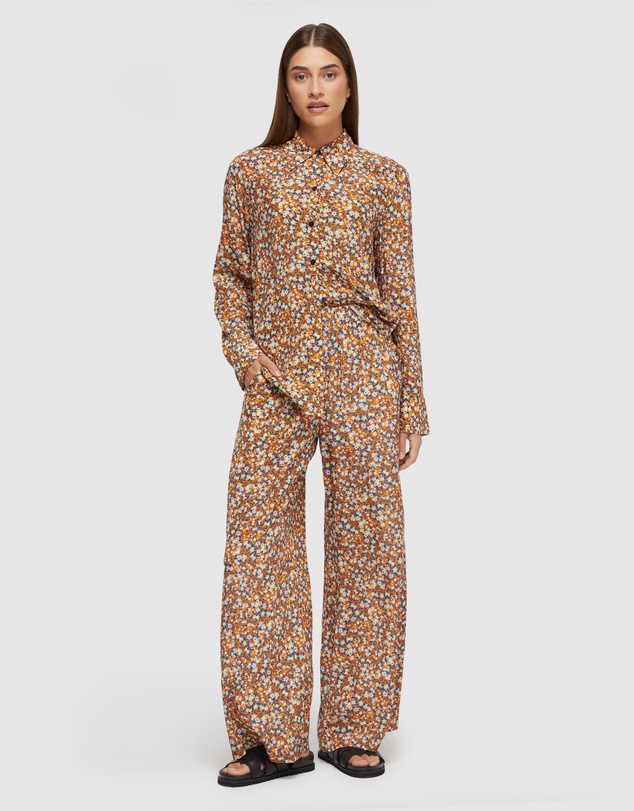 Oxford - Chantel Floral Print Wide Leg Pants