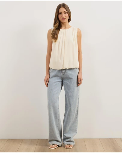 Atmos&Here - Harriet Draped Sleeveless Top