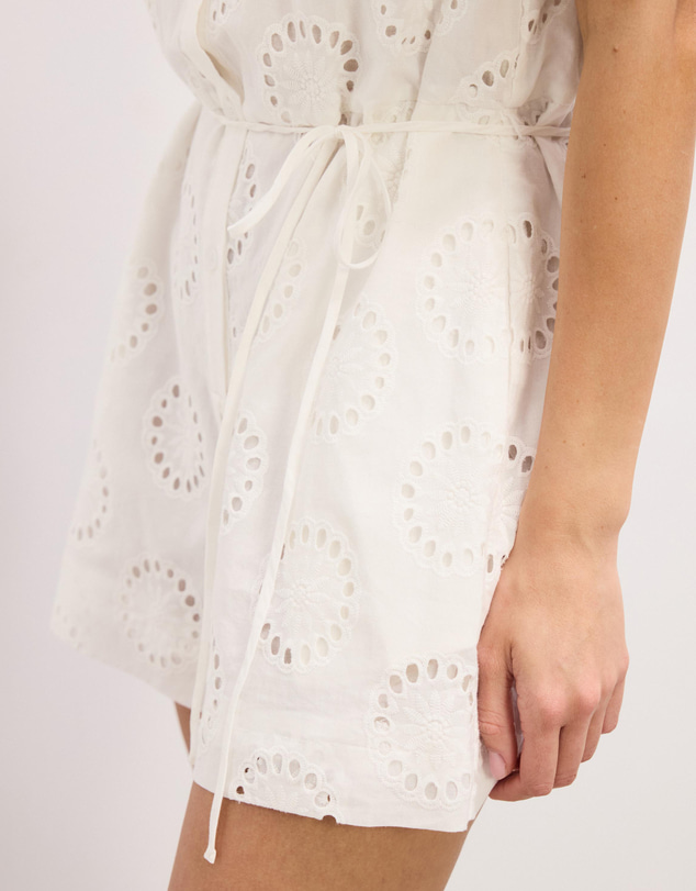 The Fated - Calista Broderie Playsuit