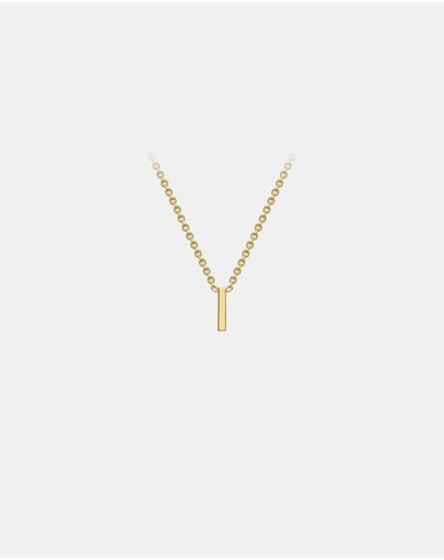 Zoe Olivia - 9K Gold Initial I Necklace