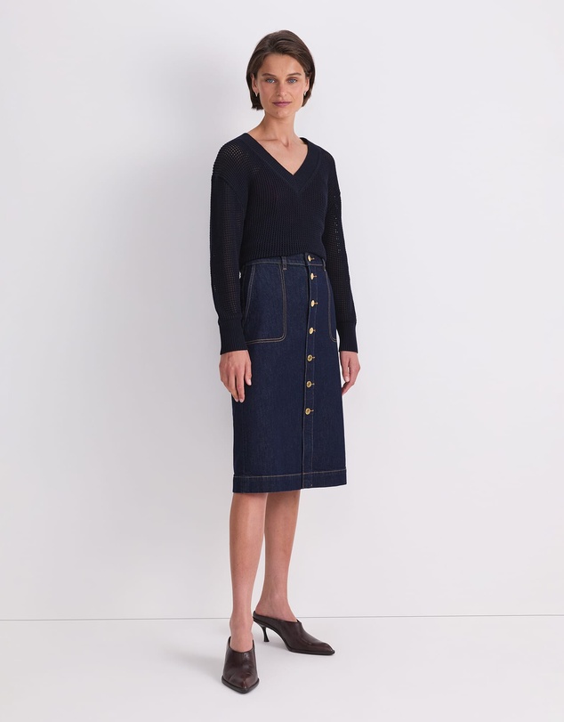 Sportscraft - Peyton Denim Midi Skirt