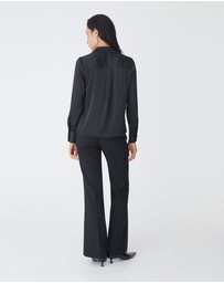 Forcast - Lila V-neck Satin Blouse