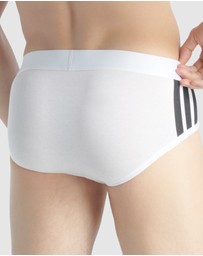 adidas Sportswear - 2 Pack Active Flex Cotton 3 Stripes Low Rise Brief Underwear