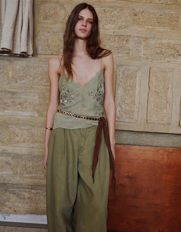 M.N.G - Embroidered Applique Top