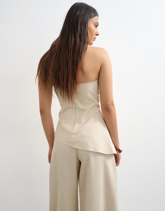 TOPSHOP - Sina Asymmetric Bandeau Top