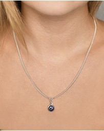 Von Treskow - Fine Curb Necklace with Evil Eye