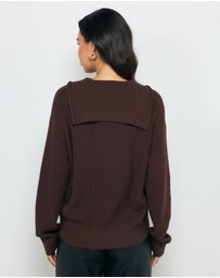 AERE - Lilo Cotton Wool Polo Knit