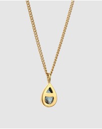 Elli Jewelry - Necklace Crystal Drop 925 Sterling Silver Gold-Plated