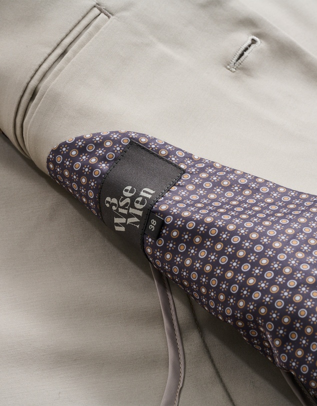 3 Wise Men - 3 Wise Men Huxton Cotton Blazer - Stone
