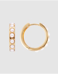 FAIRLEY - Crystal Pearl Maxi Hoops