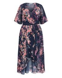 City Chic - Lovers Lane Print Dress