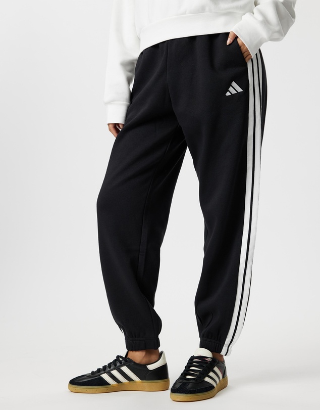 adidas Sportswear - Essentials 3-Stripes Fleece Loose-Fit Pants