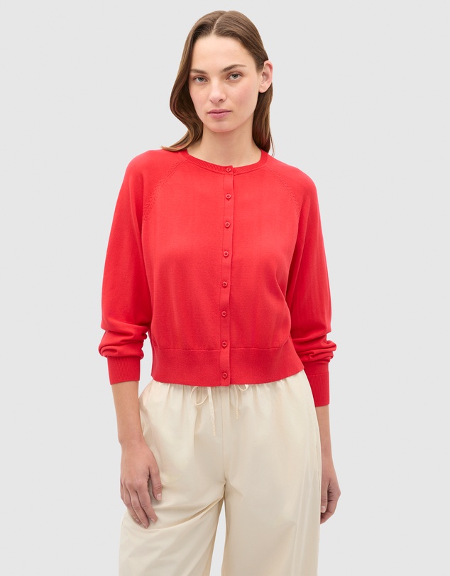 Seed Heritage - Cotton Blend Raglan Cardigan