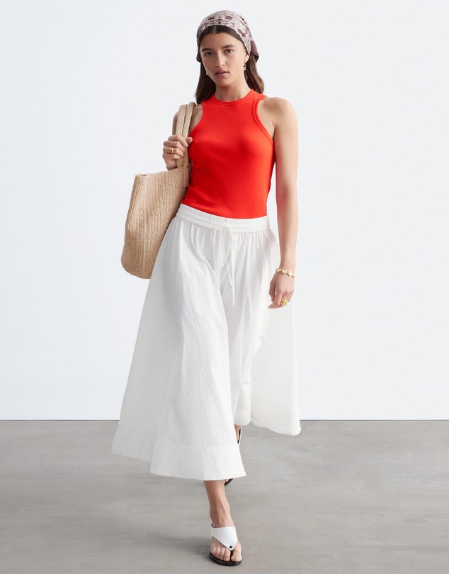 & Other Stories - Gathered Cotton-Blend Maxi Skirt