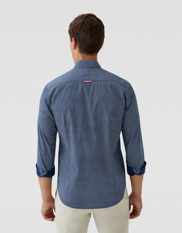 Oxford - Stratton Printed Cotton Shirt