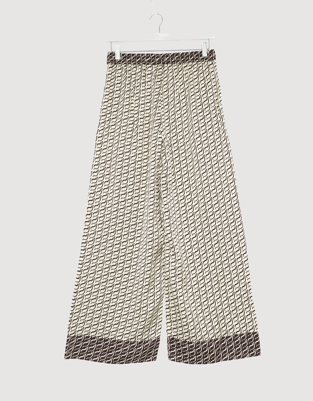 Revibe - Repaired Shona Joy Monogram Contrast Pants - AU 10