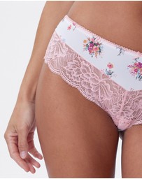 Bras N Things - Faith Brazilian Knicker - Print Floral