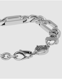 Diesel - Steel Silver-Tone Bracelet
