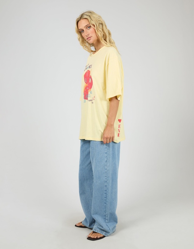 All About Eve - Snake Eyes Oversized Tee Yellow