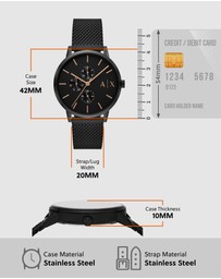 Armani Exchange - Black Chronograph Watch