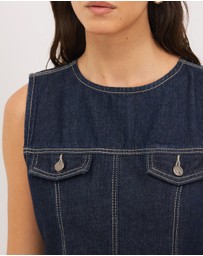 Calli - Remi Denim Midi Dress