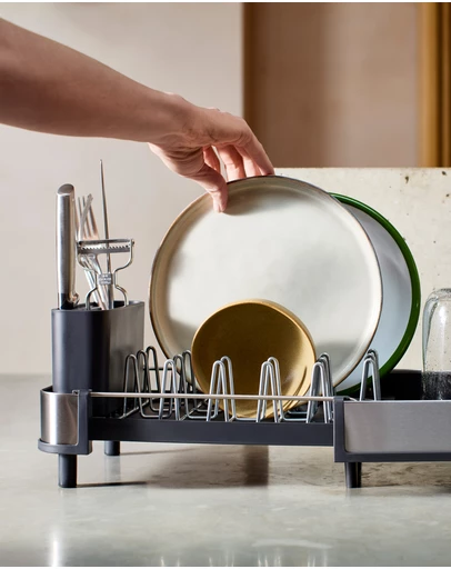 Joseph Joseph - Extend™ Slim Steel Expandable Grey Dish Drainer