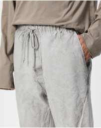 Surrounded By Ghosts - The Eskolaite Linen Canvas Drawstring Pants