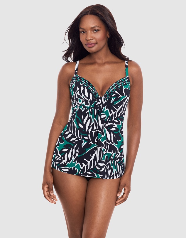 Miraclesuit Swimwear  - Palma Verde Marina Underwired Padded Tankini Top