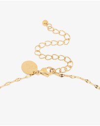 Lovisa - Waterproof Gold Plated Stainless Steel Cubic Zirconia Gothic Cross Fine Necklace