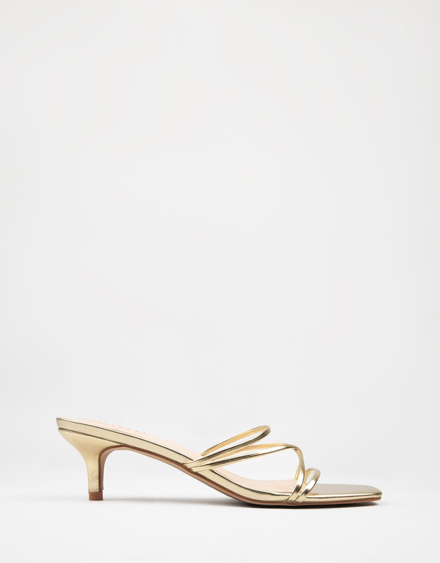 RAID - Charli Gold Kitten Heels Mule