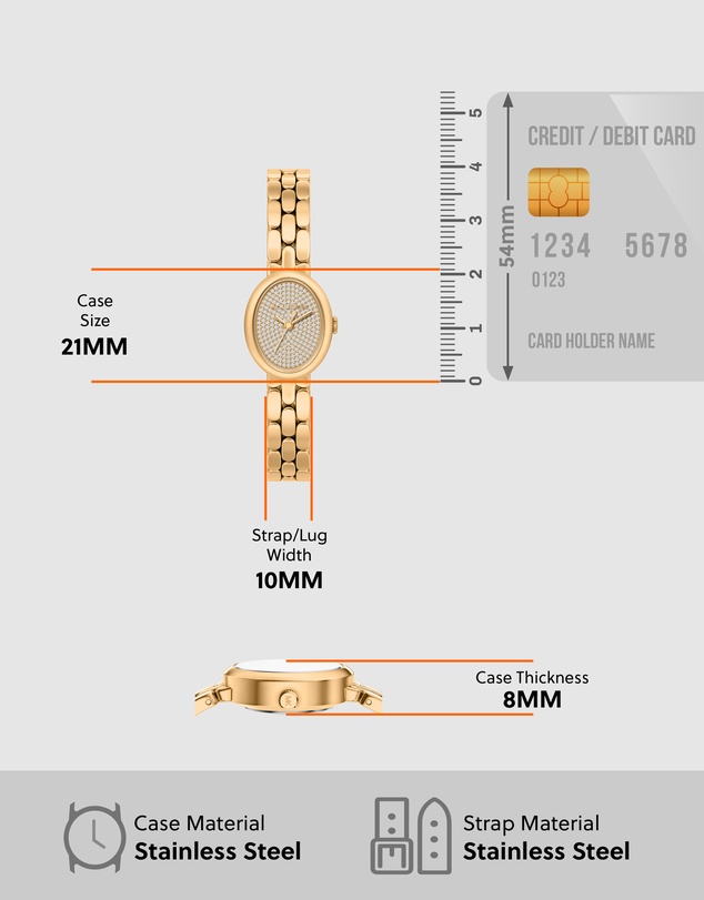 Michael Kors - Maude Gold Tone Analogue Watch