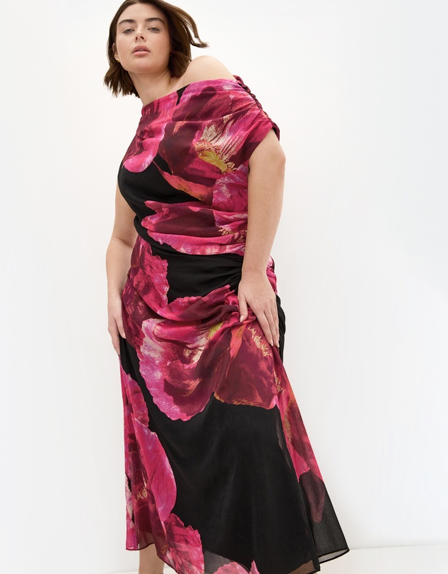City Chic - Vivid Print Maxi Dress