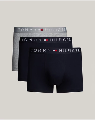 Tommy Hilfiger - 3-Pack TH Original Logo Waistband Trunks