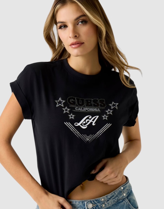GUESS - Stars Rhinestones T-Shirt