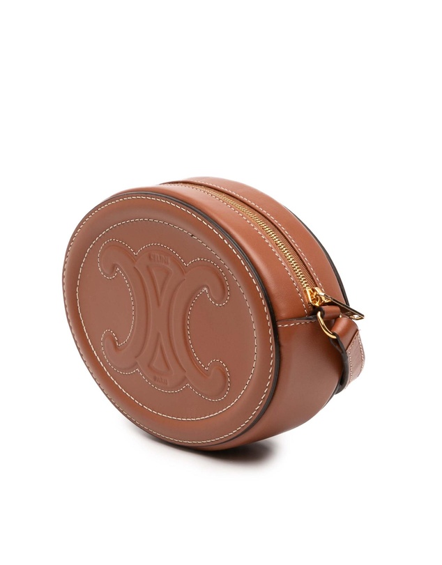 Pre-Loved by Azura Reborn - Pre-Loved Small Calfskin Cuir Triomphe Oval Crossbody