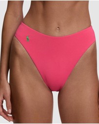 Polo Ralph Lauren - Kennedy High Leg Scoop Waist Bikini Bottom