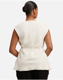 Forever New Curve - Marina Curve Draped Tie Top