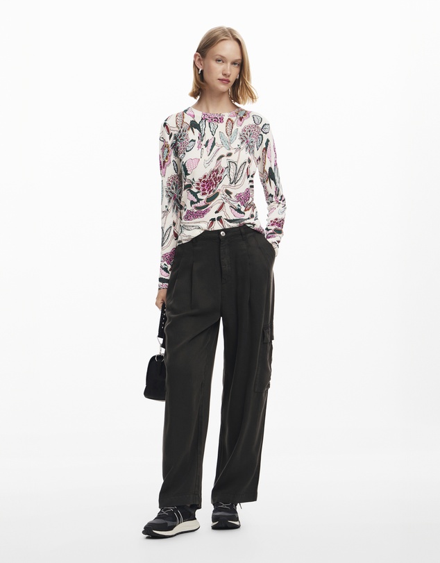 Desigual - Sweater with floral details