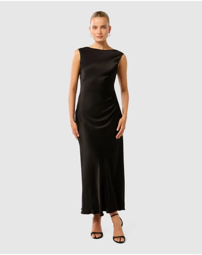 Forever New - Eileen Open Back Satin Maxi Dress