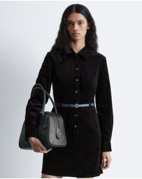 & Other Stories - Belted Velvet Mini Dress