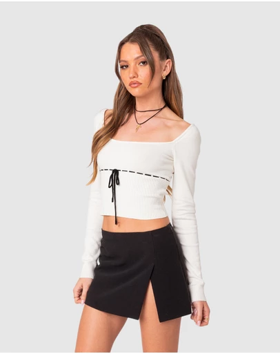 EDIKTED - Natasha Knit Top