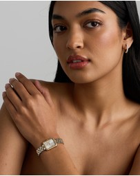 Michael Hill - Women's 0.20 Carat TW Diamond Bezel Watch in Gold Tone Stainless Steel