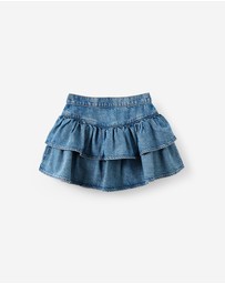 Cotton On Kids - Frill Denim Skirt