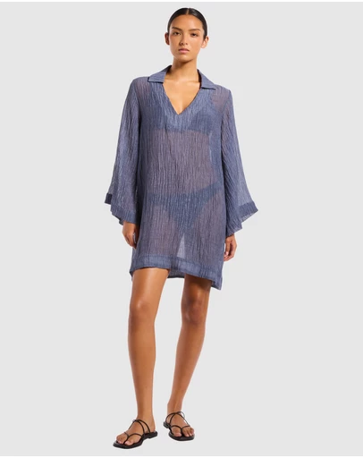 JETS - Wave Gauze Sheer Mini Cover Up