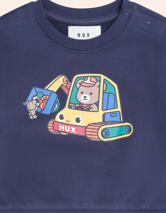 Huxbaby - Excavator Hux Sweatshirt - Babies-Teens