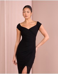 Azzurielle - Elsy Off Shoulder Mesh Dress