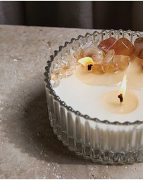 Silk Oil of Morocco - Cosmic Dream Large Crystal Candle - Self Confidence & Abundance