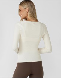 Lorna Jane - In The Moment Long Sleeve Rib Top
