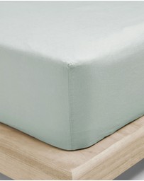 Aura Home - Evie Stonewash Organic Cotton Sheet Set in Mist